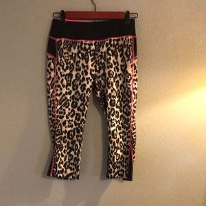 Leopard Print Capri workout pants